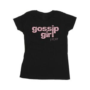 Gossip Girl Womens/Ladies Swirl Logo Cotton T-Shirt / Black